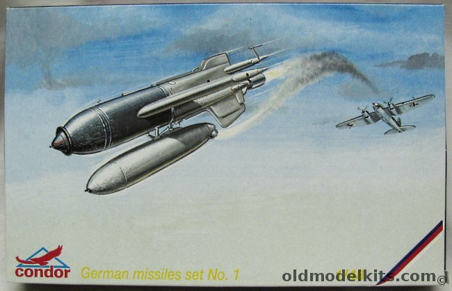 Condor 1/48 German Missile Set 1 (2) Henschel Hs-293, C48003 plastic model kit